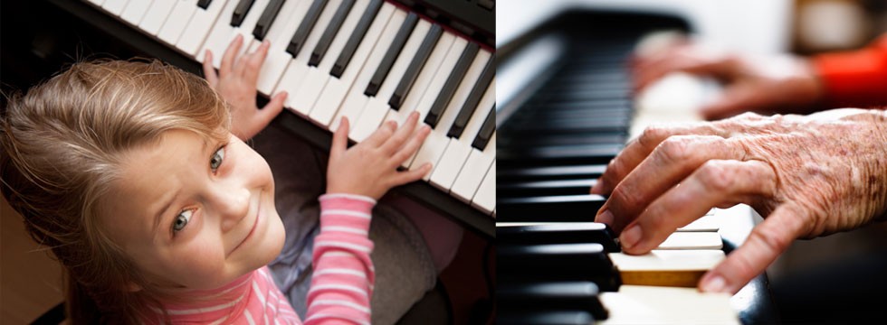 Pianoles voor jong en oud
